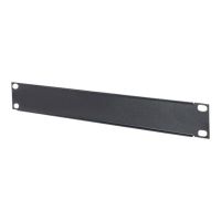 IC Intracom Intellinet 10" Blindabdeckung, 1 HE, verdeckt ungenutzte Bereiche in 10"-Schränken, Metall, schwarz - Blindabdeckung - Rack montierbar - Schwarz, RAL 9005 - 1U - 25.4 cm (10")