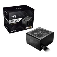 ASRock PRO-850G, 850 W, 100 - 240 V, 50/60 Hz, 12 - 6 A, 100 W, 850 W