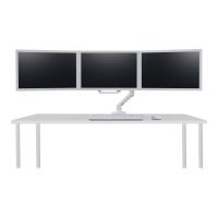 Ergotron HX - Montagekomponente (Griff, 3 Drehzapfen, Bogen mit drei Scharnieren) - für 3 LCD-Anzeigen - weiß - Bildschirmgröße: bis zu 61 cm (bis zu 24 Zoll)