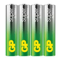 GP Battery Super Alkaline GP24A, Einwegbatterie, AAA, Alkali, 1,5 V, 4 Stück(e), Cd (cadmium), Hg (Quecksilber)