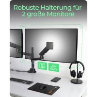 ICY BOX IB-MS702-T, Klemme/Durchführung, 54 kg, 61 cm (24"), 144,8 cm (57"), 100 x 100 mm, Schwarz