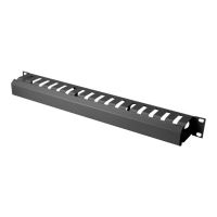 DIGITUS Kabelführungspanel mit abnehmbarer Blende für 483 mm (19)-Schränke, 1HE
