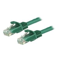 StarTech.com 15m CAT6 Ethernet Cable, 10 Gigabit Snagless RJ45 650MHz 100W PoE Patch Cord, CAT 6 10GbE UTP Network Cable w/Strain Relief, Green, Wiring is UL Certified/TIA - Category 6 - 24AWG (N6PATC15MGN)