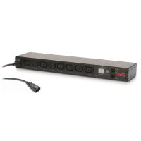APC Rack PDU, mit Schaltfunktion, 1 HE, 12 A/208 V, 10 A/230 V, (8) C13, Messgerät, Geändert, 0U/1U, Horizontal/Vertikal, Schwarz, 8 AC-Ausgänge, C13-Koppler