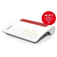 FRITZ! Box 7682, Wi-Fi 7 (802.11be), Dual-Band (2,4 GHz/5 GHz), Ethernet/LAN, VDSL, Weiß, Tabletop-Router