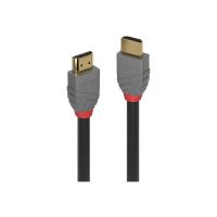 Lindy Anthra Line - Ultra High Speed - HDMI-Kabel mit Ethernet - HDMI männlich zu HDMI männlich - 3 m - Dreifachisolierung - Schwarz - rund, Unterstützung für Dolby DTS-HD Master Audio, Unterstützung für Dolby TrueHD, 8K120Hz (7680 x 4320)