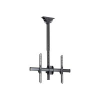 StarTech.com Startech Flachbildfernseher Deckenhalterung - Vollbeweglich - Heavy Duty Stahl - Decken TV VESA Halterung für 32 bis 75 Zoll - Halterung - für Flachbildschirm - stabiler Stahl - Schwarz - Bildschirmgröße: 94-190.5 cm (37"-75")