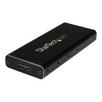 StarTech.com Startech SSD Festplattengehäuse für M.2 Festplatten - USB 3.1 Type C - NGFF - USB C Kabel - USB 3.1 Case auf M2 Adapter - Speichergehäuse - M.2 - SATA 6Gb/s - USB 3.1 (Gen 2)