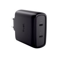 Trust Maxo - Netzteil - GaN - 65 watt - Power Delivery 3.0 + PPS - 2 Ausgabeanschlussstellen (USB-C)