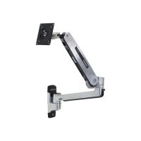 Ergotron LX - Befestigungskit (Steh-Sitz-Arm, Verlängerung, Basis, VESA-Adapter) - für LCD-Display - Kapazität 3,2 - 11,3 kg - Polished Aluminum - Bildschirmgröße: bis zu 106,7 cm (bis zu 42 Zoll)