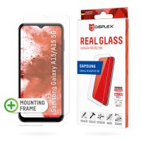 E.V.I. Displex Panzerglas (10H, 2D) für Samsung A15/A15 5G, Eco-Montagerahmen, kratzer-resistent, Samsung, A15/A15 5G, Trockene Anwendung, Staubresistent, Schlagfest, Kratzresistent, Schockresistent, Transparent, 1 Stück(e)