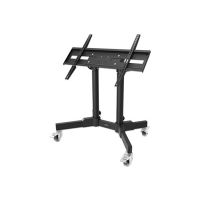 Manhattan Wagen - für flat panel / LCD display - kompakt, höhenverstellbar - Stahl - Schwarz - Bildschirmgröße: 58.4-177.8 cm (23"-70")