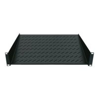IC Intracom Intellinet 19" Cantilever Shelf, 1U, 2-Point Front Mount, 150mm Depth, Max 25kg, Black, Three Year Warranty - Rack - Regal - Schwarz, RAL 9005 - 1U - 48.3 cm (19")