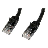 StarTech.com 1m CAT6 Ethernet Cable, 10 Gigabit Snagless RJ45 650MHz 100W PoE Patch Cord, CAT 6 10GbE UTP Network Cable w/Strain Relief, Black, Wiring is UL Certified/TIA - Category 6 - 24AWG (N6PATC1MBK)