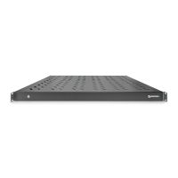 DIGITUS Fachboden mit variablen Befestigungsschienen zum Festeinbau in 483 mm (19")-Schränke
