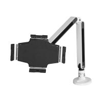 StarTech.com Startech Schreibtisch Tablet Halter - Schwenkbarer Arm - Für iPad und Android - Weiß - Tablethalter - Tablet Halterung - Befestigungskit - einstellbarer Arm - für Tablett - Kunststoff, Stahl - weiß - Bildschirmgröße: 22.9-27.9 cm (9"-11")