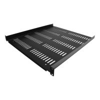 StarTech.com 1HE 19 Zoll Fachboden für netzwerk schrank - Freitragende perforierte Rack ablage für Serverschrank/Rack - Frontmontage - Belastbarkeit 25kg - 50cm tiefe - belüftet (SHELF-1U-20-FIXED-V)