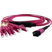 Grafenthal OPTICAL FIBRE CABLE OM4 MPO/U PC-4xLC DUPLEX/UPC LSZH 15.00M VIOLET
