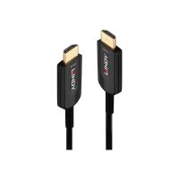Lindy Ultra High Speed - HDMI-Kabel - HDMI männlich zu HDMI männlich - 15 m - Hybrid Kupfer/Kohlefaser - Schwarz - rund, 8K60Hz (7680 x 4320)