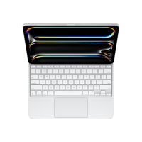 Apple Magic Keyboard - Tastatur und Foliohülle - mit Trackpad - hinterleuchtet - Apple Smart connector - QWERTY - USA - weiß - für 13-inch iPad Pro (M4, M5)