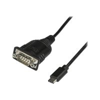 StarTech.com StarTech USB-C auf Seriell Adapter mit COM Retention - USB C zu RS232 Kabel - USB C zu DB9 Kabel - Windows / MacOS / Linux kompatibel - Kabel USB / seriell - DB-9 (M)
