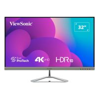 ViewSonic VX3276-4K-MHD-2, 81,3 cm (32"), 3840 x 2160 Pixel, 4K Ultra HD, LCD, 4 ms, Schwarz, Silber