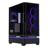 ASUS PRIME AP304 TG ARGB BLACK, PC, Schwarz, Mini-ITX, ATX, micro ATX, Multi, 17,5 cm, 42 cm