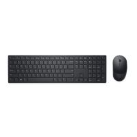 Dell Pro-Tastatur und -Maus – KM5221W - US international (QWERTY) - schwarz - (RTL BOX), Kabellos, RF Wireless, Plunger key switch, QWERTY, Schwarz, Maus enthalten