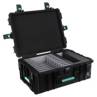 DEQSTER KT10C USB-C Tablet-Koffer (2. Gen.) für 10 Tablets, Drinnen, Draußen, AC, Schwarz