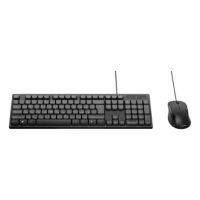 Belkin BBZ014DE, Volle Größe (100%), Kabelgebunden, USB, Membran Key Switch, Schwarz, Maus enthalten