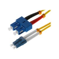 Helos Patch-Kabel - LC Single-Modus (M) zu SC Single-Modus (M)