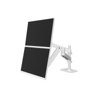 Ergotron LX Pro - Befestigungskit (Doppelgelenkarm) - modular - für 2 LCD-Displays - mit flachem C-Klemmen - weiß - Bildschirmgröße: bis zu 61 cm (bis zu 24 Zoll)