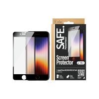PanzerGlass SAFE. by PanzerGlass - Bildschirmschutz für Handy - Glas - Rahmenfarbe schwarz - für Apple iPhone 6, 6s, 7, 8 (4.7 Zoll)