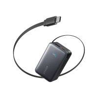 ANKER Nano - Powerbank - Integables USB-C-Kabel - 10000 mAh - 45 Watt - FC 2.0 - 3 Ausgabeanschlussstellen (2 x USB-C, USB)