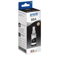 Epson 664 EcoTank-Tintenflasche in Schwarz, Original, Schwarz, Epson, EcoTank L555 EcoTank L355 EcoTank ET-4550 EcoTank ET-4500 EcoTank ET-3600 EcoTank ET-2650 EcoTank..., 70 ml, Grau