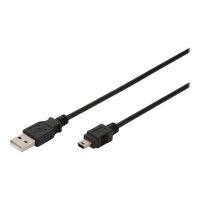 DIGITUS USB-A  Mini-B Anschlusskabel, 1,8m