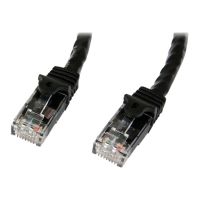 StarTech.com 5m CAT6 Ethernet Cable, 10 Gigabit Snagless RJ45 650MHz 100W PoE Patch Cord, CAT 6 10GbE UTP Network Cable w/Strain Relief, Black, Wiring is UL Certified/TIA - Category 6 - 24AWG (N6PATC5MBK)