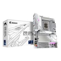 Gigabyte Z890 AORUS ELITE WIFI7 ICE Mainboard - Unterstützt Intel Core Ultra (Serie 2) CPUs, 16+1+2 Phasen VRM, bis zu 8800MHz DDR5 (OC), 1xPCIe 5.0 + 3xPCIe 4.0, Wi-Fi 7, 2.5GbE LAN, Thunderbolt 4, Intel, LGA 1851 (Socket V1), Intel Core Ultra (Series 2)