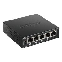 D-Link DGS-1005P/E, Unmanaged, Gigabit Ethernet (10/100/1000), Vollduplex, Power over Ethernet (PoE), Wandmontage