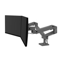 Ergotron LX Pro - Befestigungskit (Doppelarm) - modular - für 2 LCD-Displays - nebeneinander - Aluminium - Dunkelgrau - Bildschirmgröße: bis zu 68,6 cm (bis zu 27 Zoll)