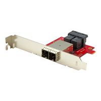 StarTech.com StarTech Mini-SAS Adapter - Dual SFF-8643 auf SFF-8644 - Voll und Low-Profile Slotblech - 12Gbit/s - SAS-Blende intern zu extern - SAS 12Gbit/s - 4x Mini SAS HD (SFF-8643)