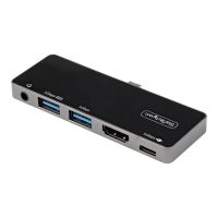 StarTech.com USB-C Digital AV-Multiport-Adapter - USB-C auf 4K 60Hz HDMI 2.0, USB-C Power Delivery 100W Pass-Through, 3-Port USB 3.0 Hub - USB-C Mini Dock - Portable USB Typ-C Travel Dock (DKT30ICHPD)