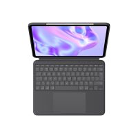 Logitech Combo Touch - Tastatur und Foliohülle - mit Trackpad - hinterleuchtet - Apple Smart connector - QWERTY - GB - Graphite - für Apple 13-inch iPad Pro (M4)