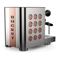 Rocket Milano Rocket Espresso Milano Appartamento TCA, Espressomaschine, 1,8 l, Gemahlener Kaffee, 1200 W, Schwarz, Kupfer, Edelstahl