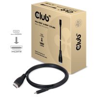 Club 3D Micro HDMI auf HDMI 2.0 4K60Hz Kabel Stecker / Stecker 1m =Bidirektional =