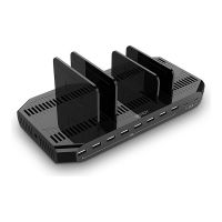 Lindy Ladestation - 120 Watt - 21 A - QC 3.0, AFC, Apple 2.4A, USB BC 1.2 - 10 Ausgabeanschlussstellen (2 x USB-C, 8 x 4-poliger USB Typ A)