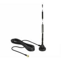 ALLNET ALL19102, 5 dBi, 50 Ohm, SMA, Stecker, Schwarz, 3 m