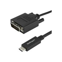 StarTech.com StarTech 3.3 ft / 1 m USB-C to DVI Cable - USB Type-C Video Adapter Cable - 1920 x 1200 - Black (CDP2DVIMM1MB)