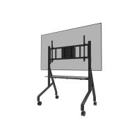 Neomounts FL50-575BL1 - Wagen - robust - für Displayständer - Bodenständer - verriegelbar - Stahl - Schwarz - Bildschirmgröße: 165.1-292.1 cm (65"-115")