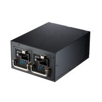 FSP Twins PRO 500W Netzteil PS2 ATX Redundant ATX Schwarz, 500 W, 100 - 240 V, 50 - 60 Hz, 8-4 A, Aktiv, 130 W